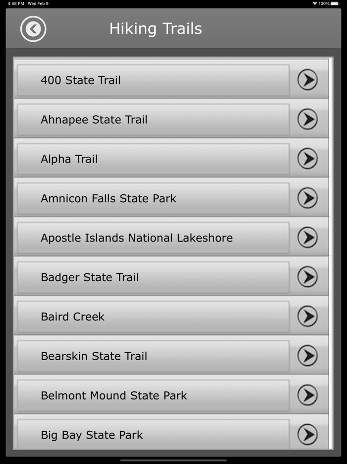 Wisconsin-CampingTrails,Parks