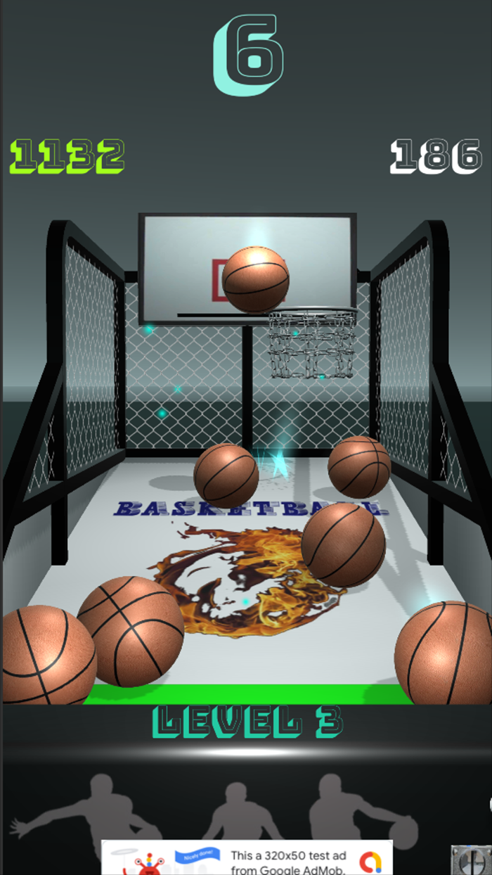 Basketball toss game