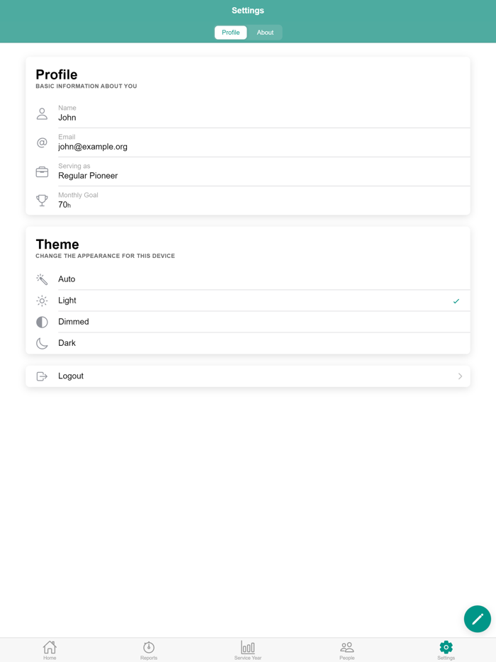 JW Report - Field Service
