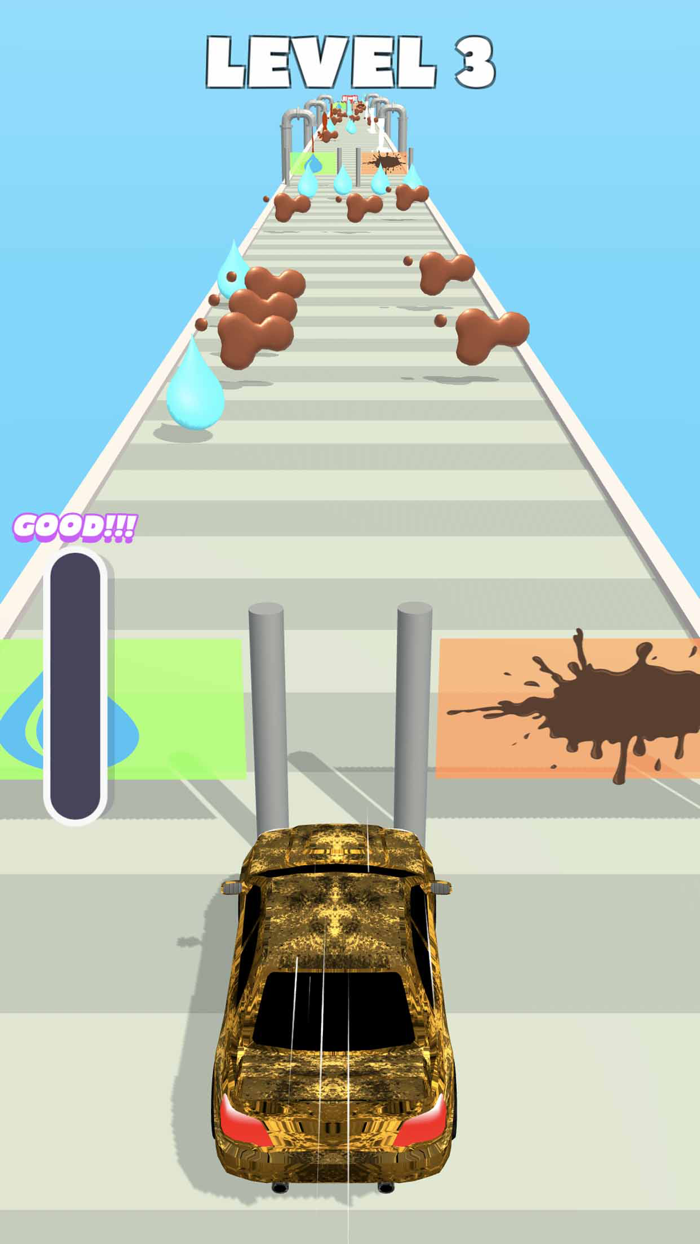 Clean Car 3D Runner Game