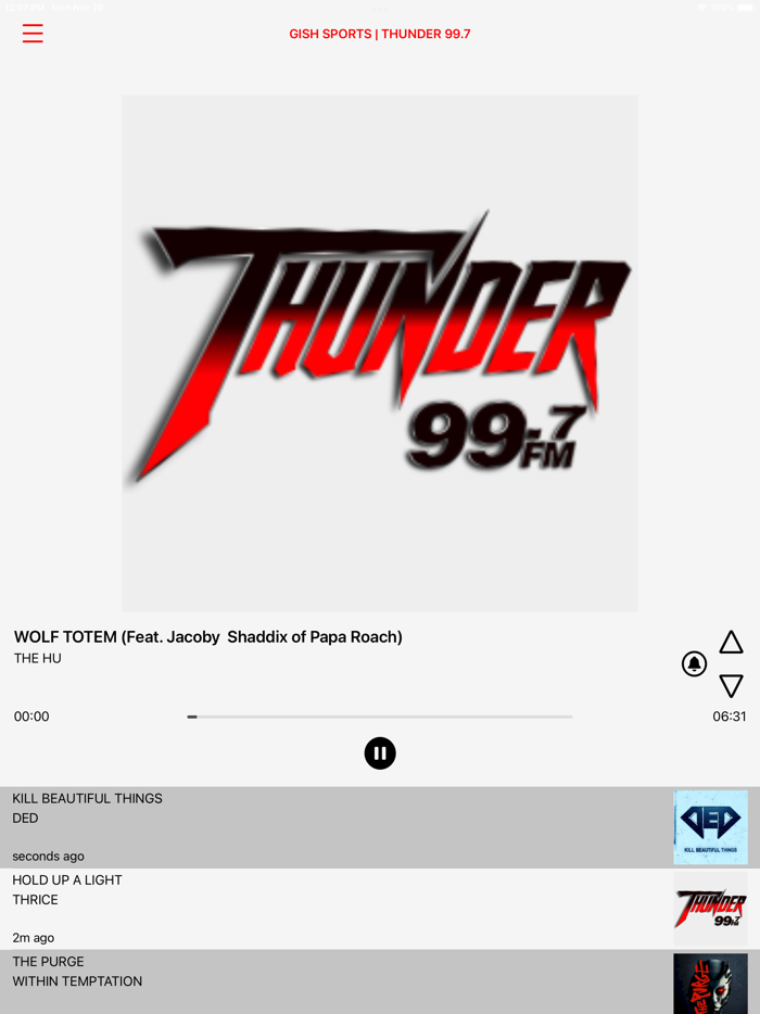 Thunder 99.7
