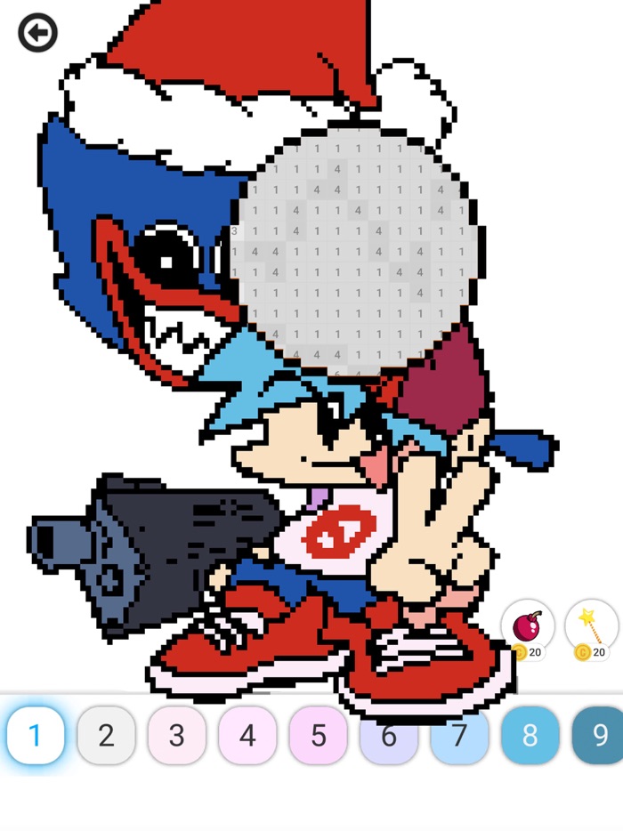 Pixel Poppy  Color by Number