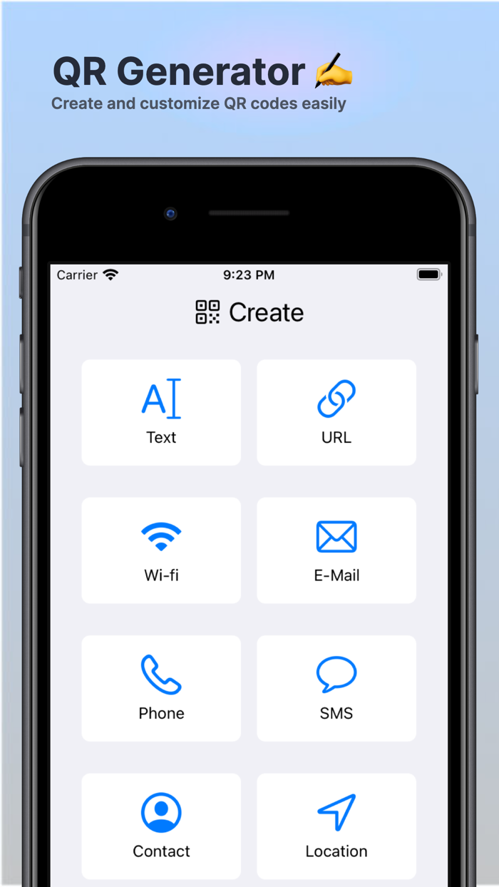 QR Wise Scan, Read  Generate