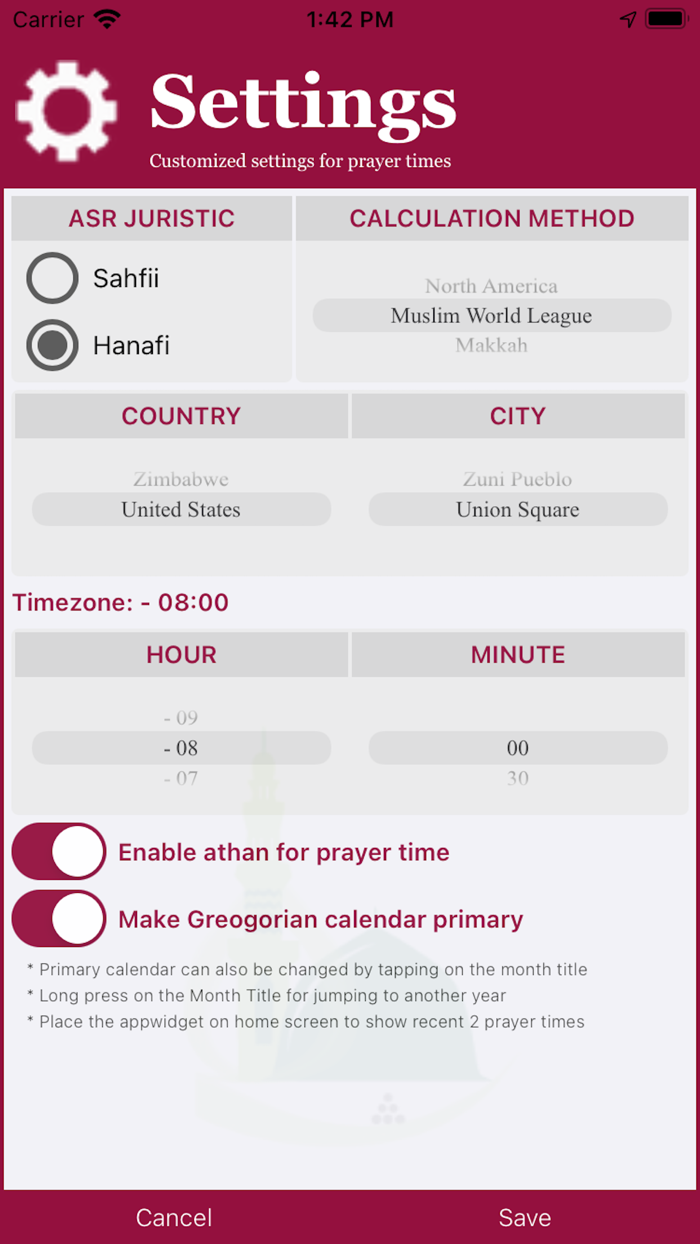 Hijri Calendar