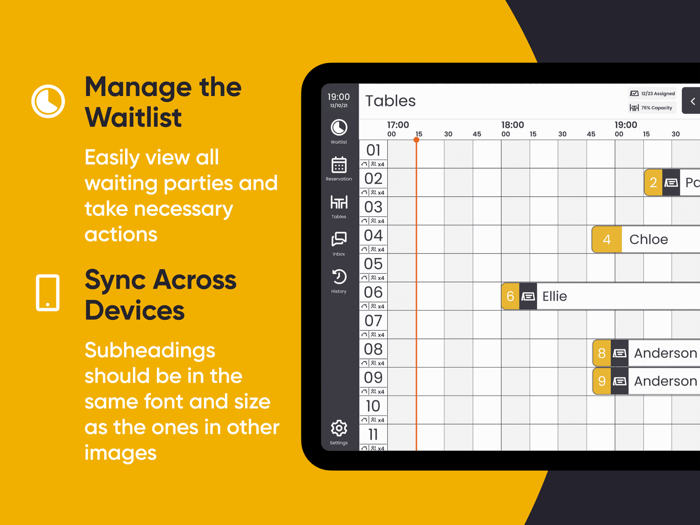 Carbonara App for Restaurants