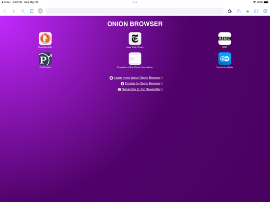 Onion Browser screenshot 2