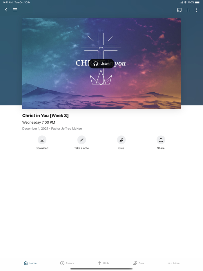 Victory Assembly App