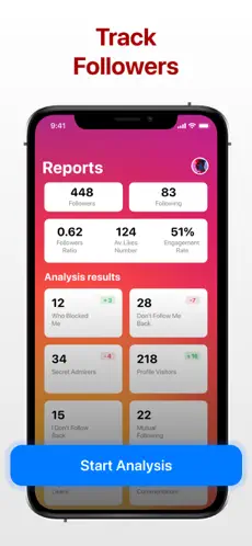Screenshot 1 Tracker for Instagram Follower iphone