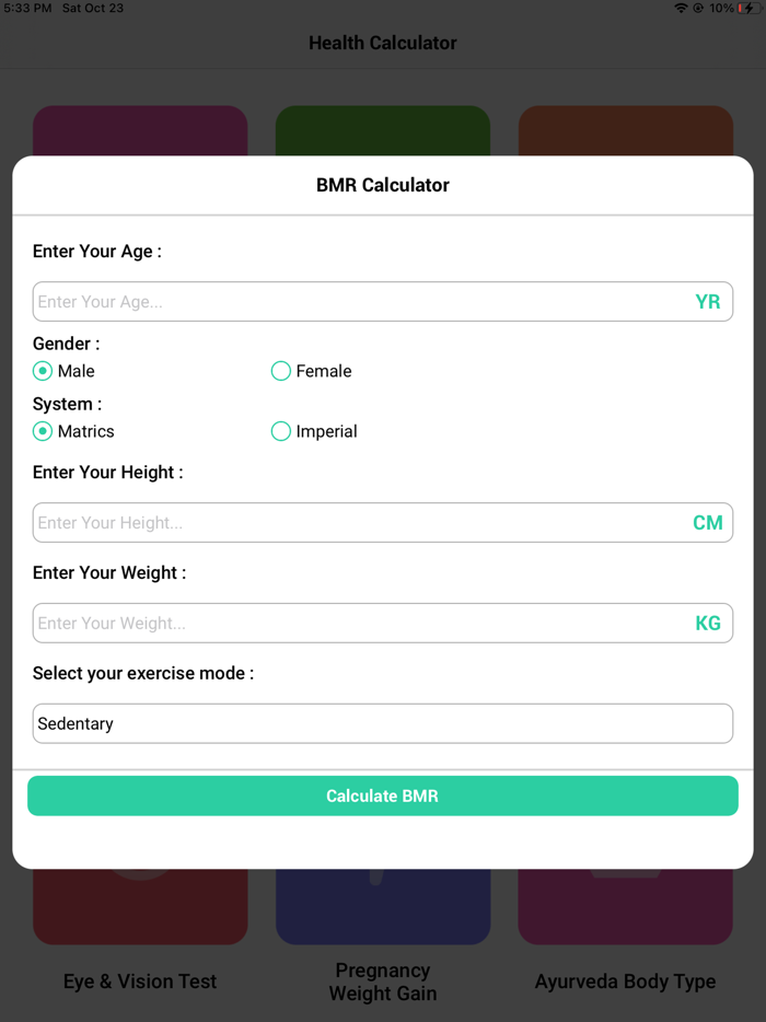 All Health Calculators