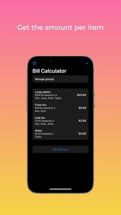 My Bill Calculator