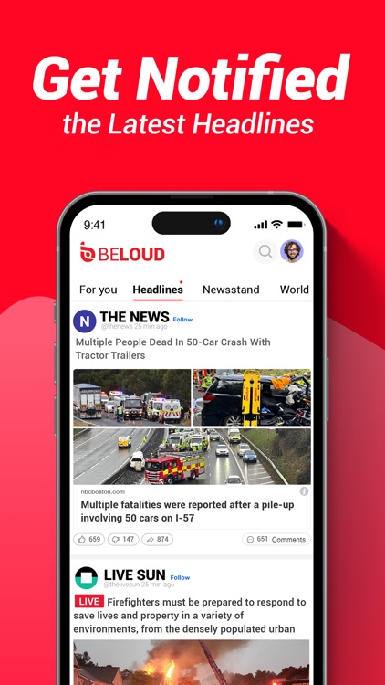 Beloud: News Social Network screenshot-3