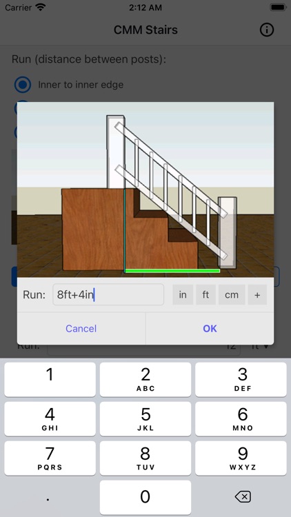 CMM Stair Rail Calculator