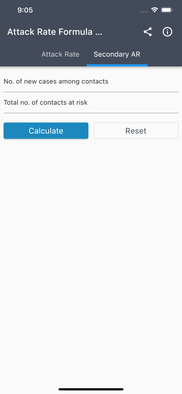 Attack Rate Formula Calculator