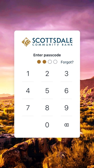 Scottsdale Community Bank App Screenshot on iOS