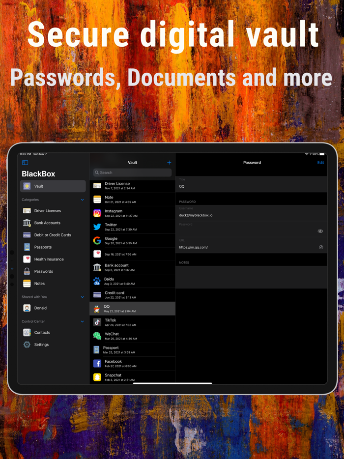 BlackBox Password Manager