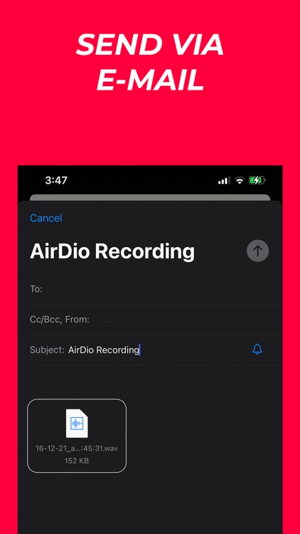 AirDio: Record & Export Audio screenshot-4