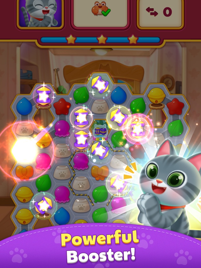 Kitten Pop cat fish puzzle