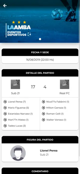 Game screenshot Eventos Deportivos LAAMBA apk
