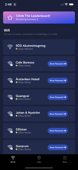 ‎Instabridge - WiFi Passwords Screenshot