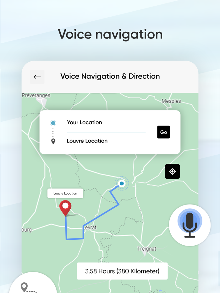 Voice GPS Driving Direction