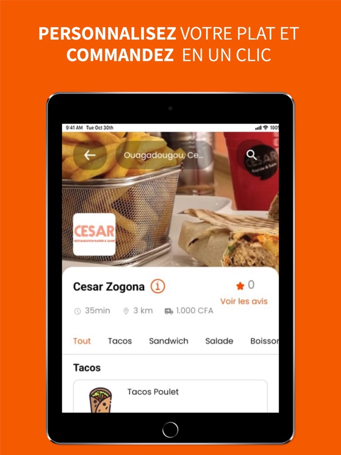 Cesar Restaurant - Livraison