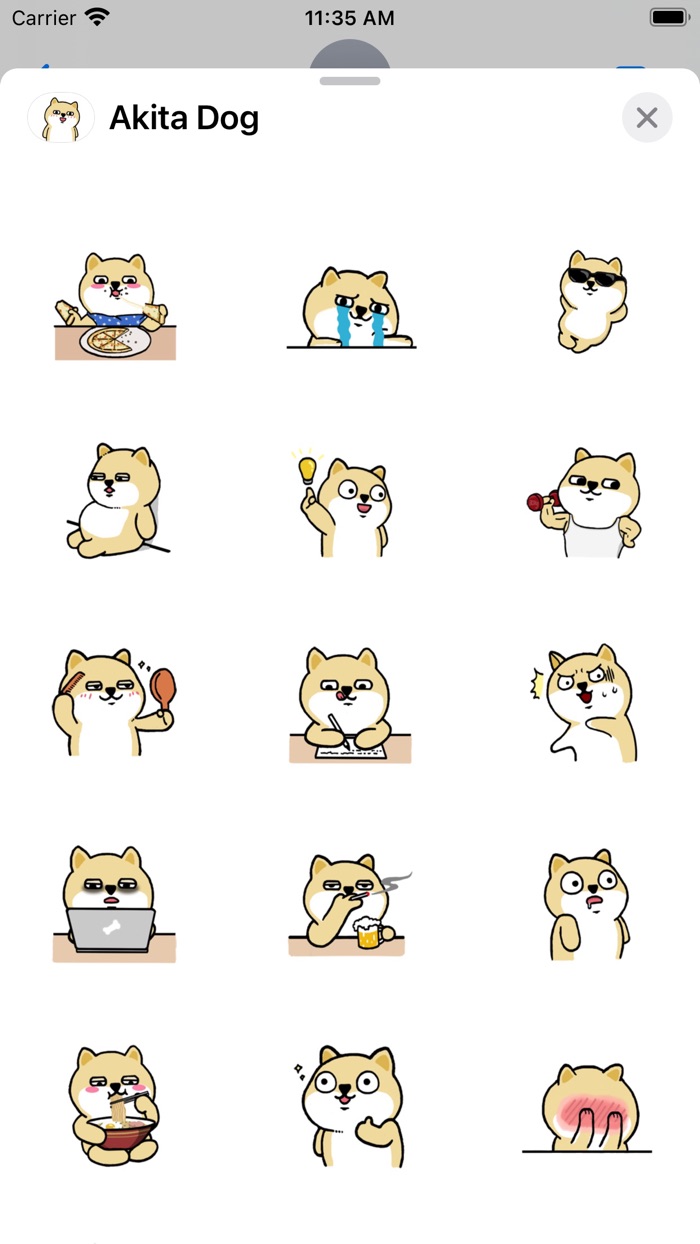 Shiba Dog Gif Stickers