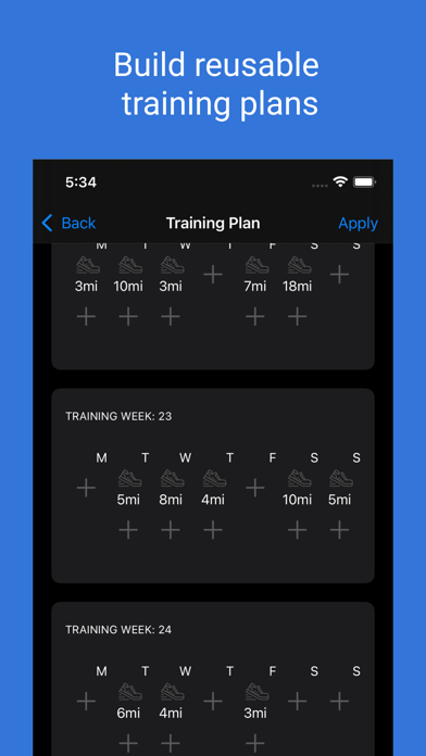 Training Plan: Fitness tracker screenshot 4