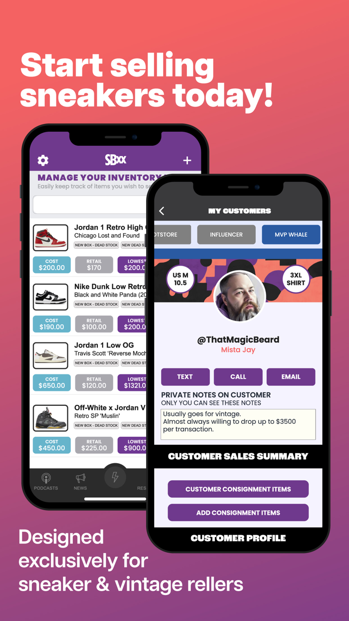 SBXX  Sneaker Reseller Suite