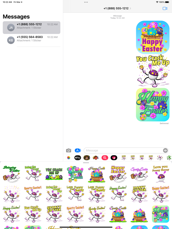 Easter Golf Stickers screenshot 2