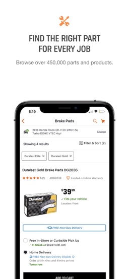 AutoZone app screenshot
