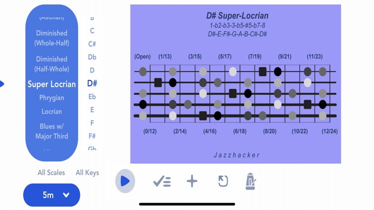 Jazzhacker Scales for 5x Bass screenshot-6