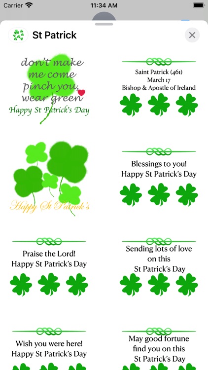 St Patrick stickers