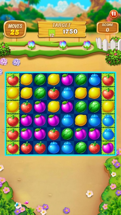 Fruit Frenzy Link Match Puzzle