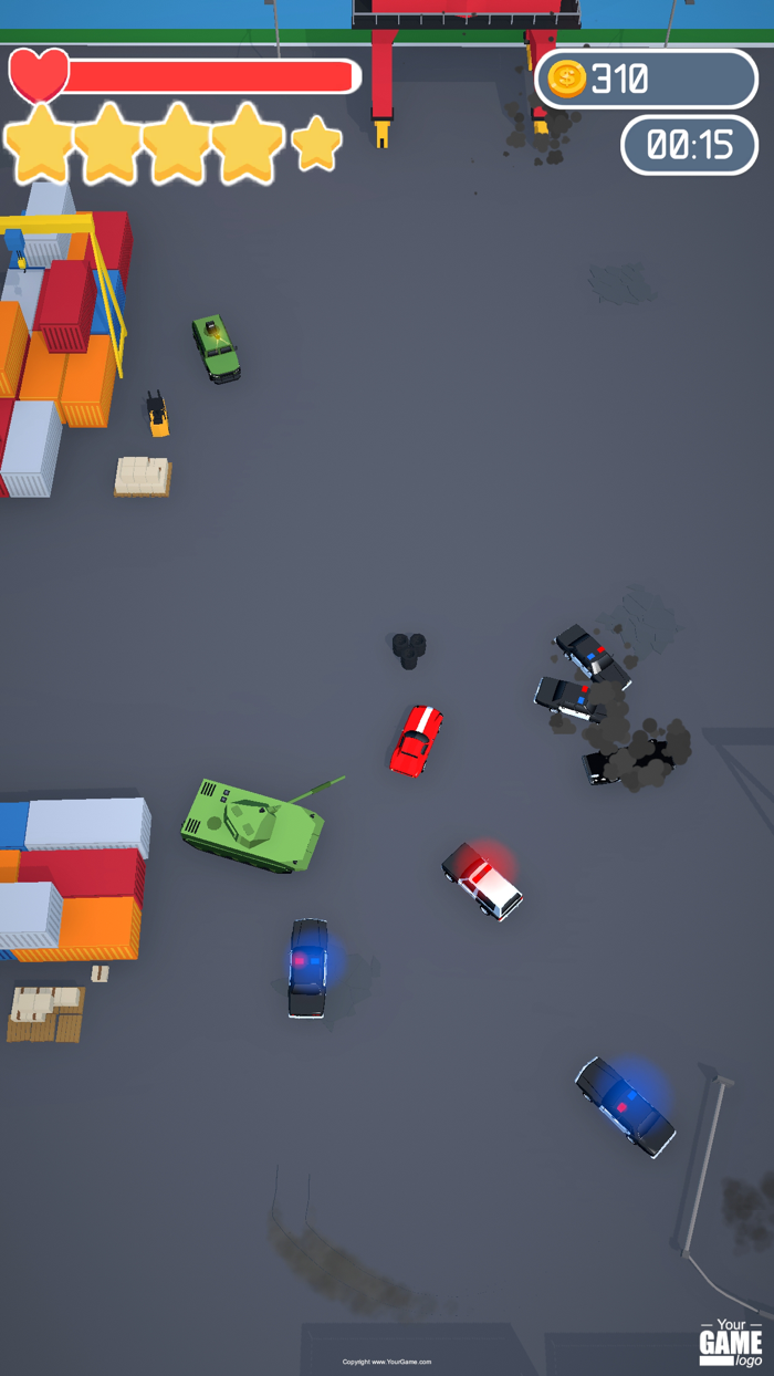 Cop Car Rush 3D