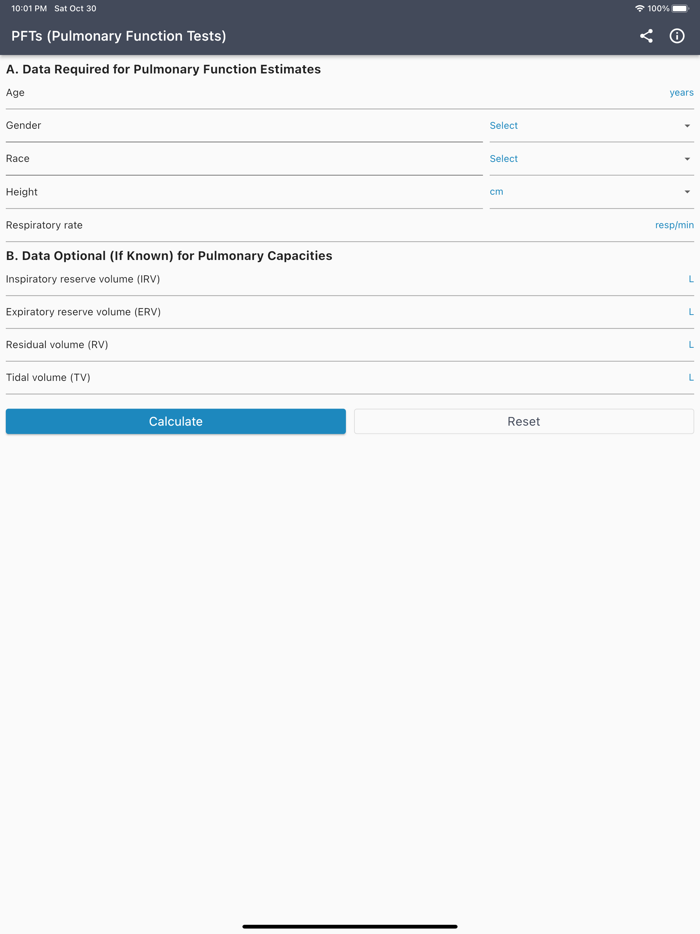 Pulmonary Function Tests PFTs