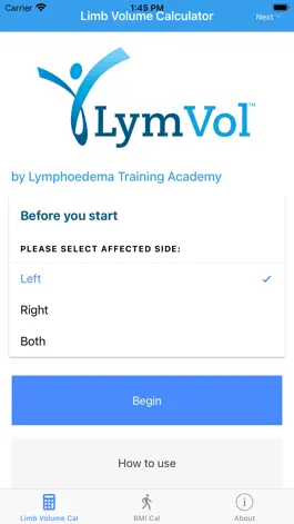 Game screenshot LymVol Limb Volume Calculator mod apk