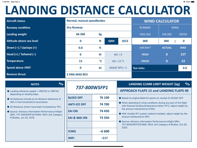 Landing distance calculator screenshot-5