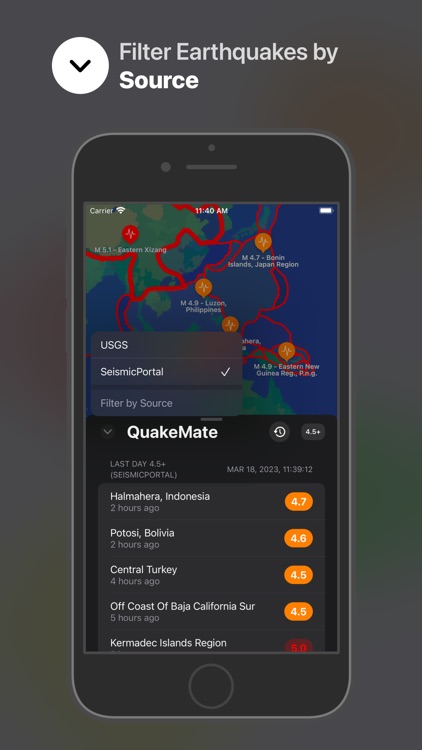 QuakeMate: Track Earthquakes