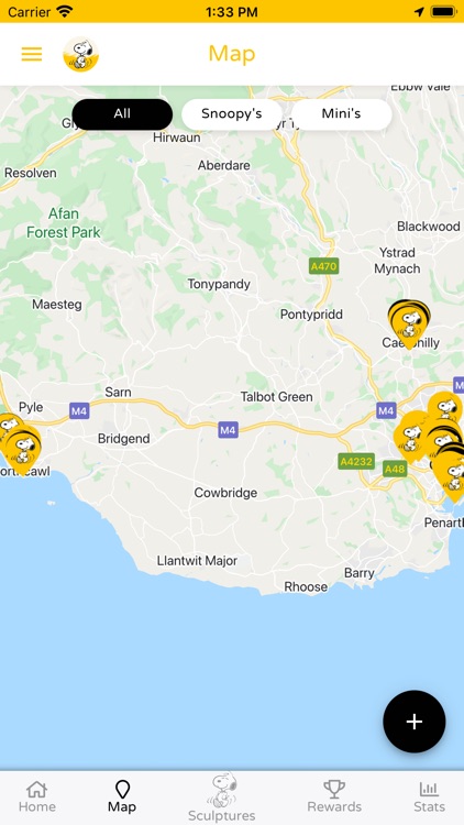 A Dog's Trail with Snoopy