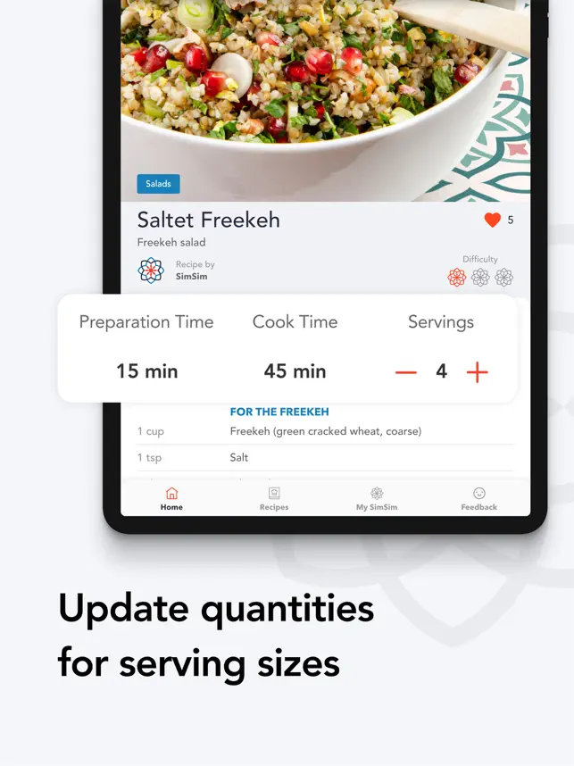 Captura de Pantalla 3 SimSim Middle Eastern Recipes iphone