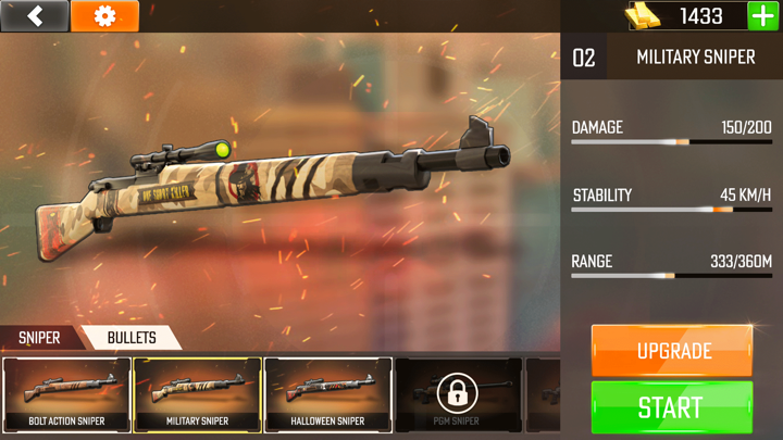 3D War Sniper Warzone Games screenshot 1
