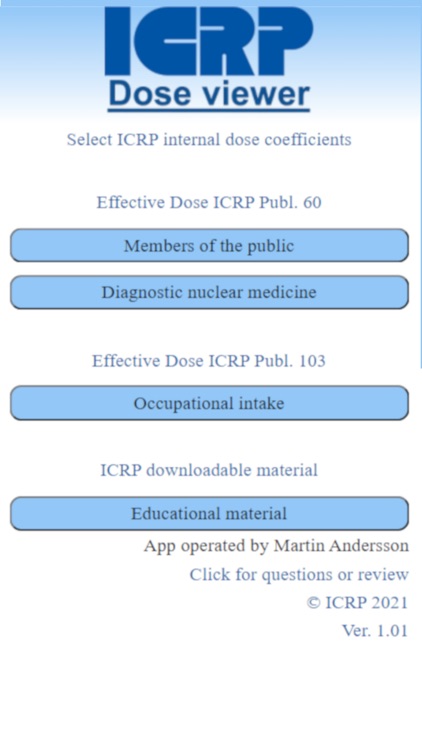 ICRP Dose Viewer