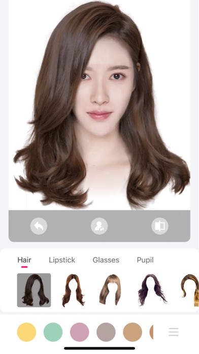 恋人の髪型 - 髪色変えるアプリ | へあーすたいるのおすすめ画像3