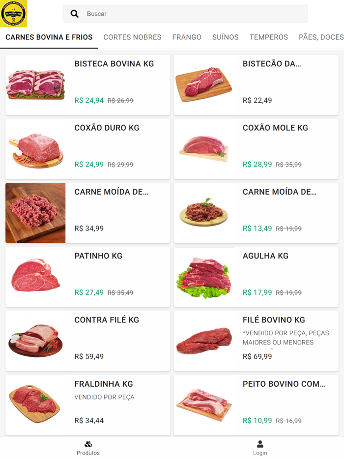 Loja Virtual na Rota do Boi