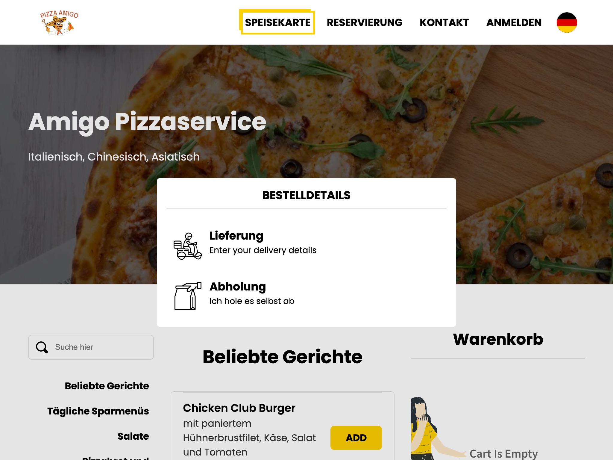 Amigo Pizzaservice screenshot 2