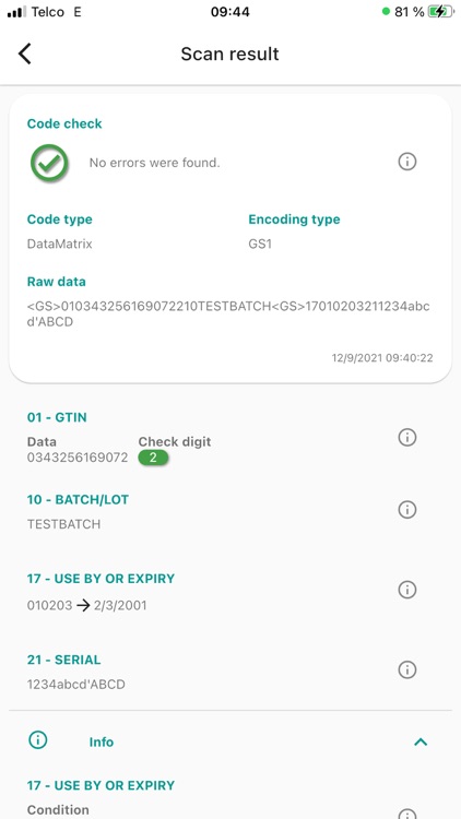 TQS Code Reader