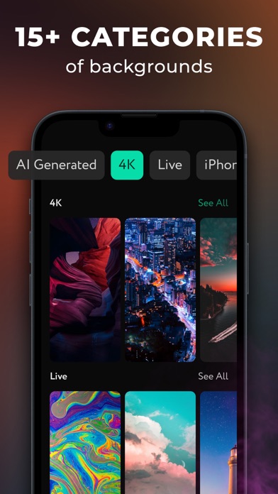 Live Wallpapers 4K Backgrounds screenshot 4