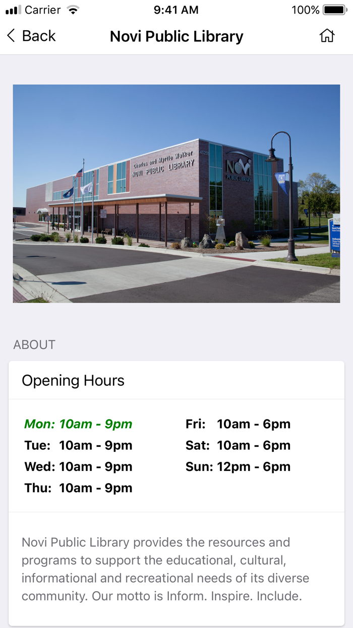 Novi Public Library Mobile