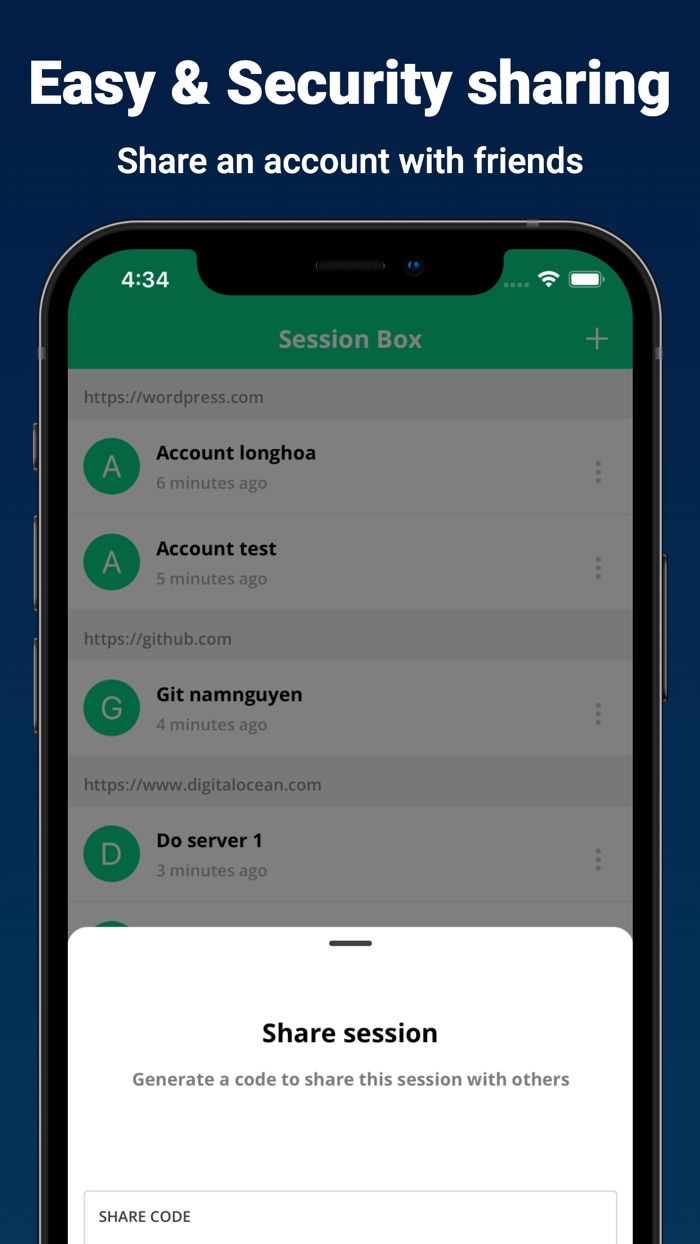 Session Box - Multiple Account