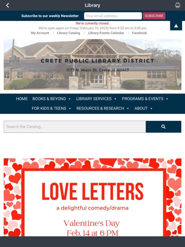 Village of Crete, IL.